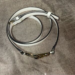 Kate Spade White Pebble Leather Replacement Purse Crossbody Strap Gold Hardware